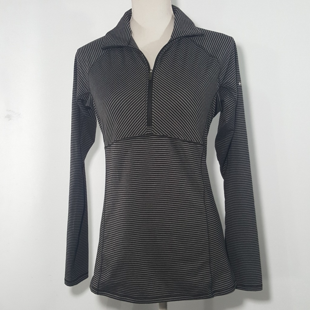 Columbia Omni Wick 1/4 Zip Athletic Shirt L/S Gray